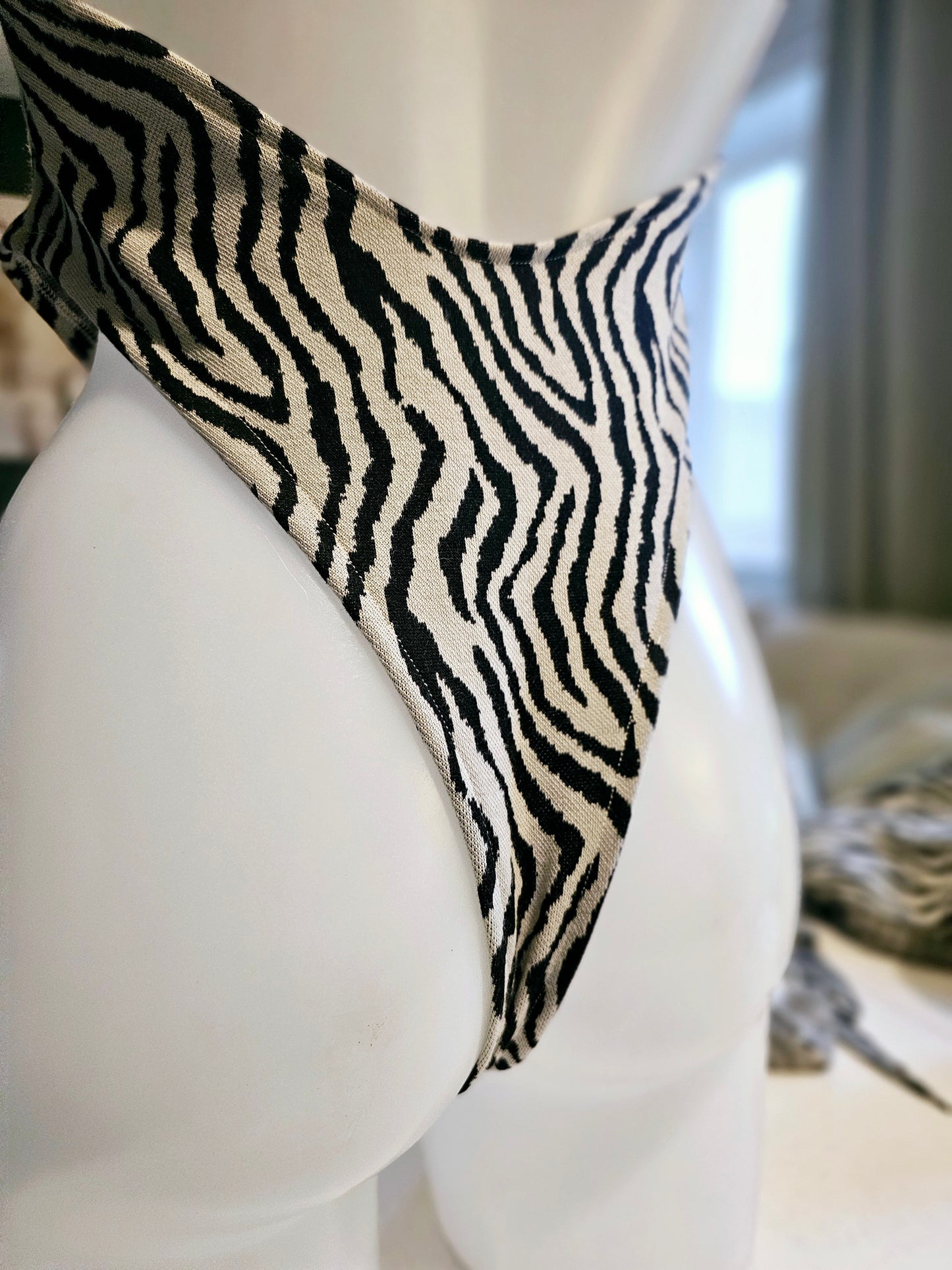 Zebra Knit Bodysuit
