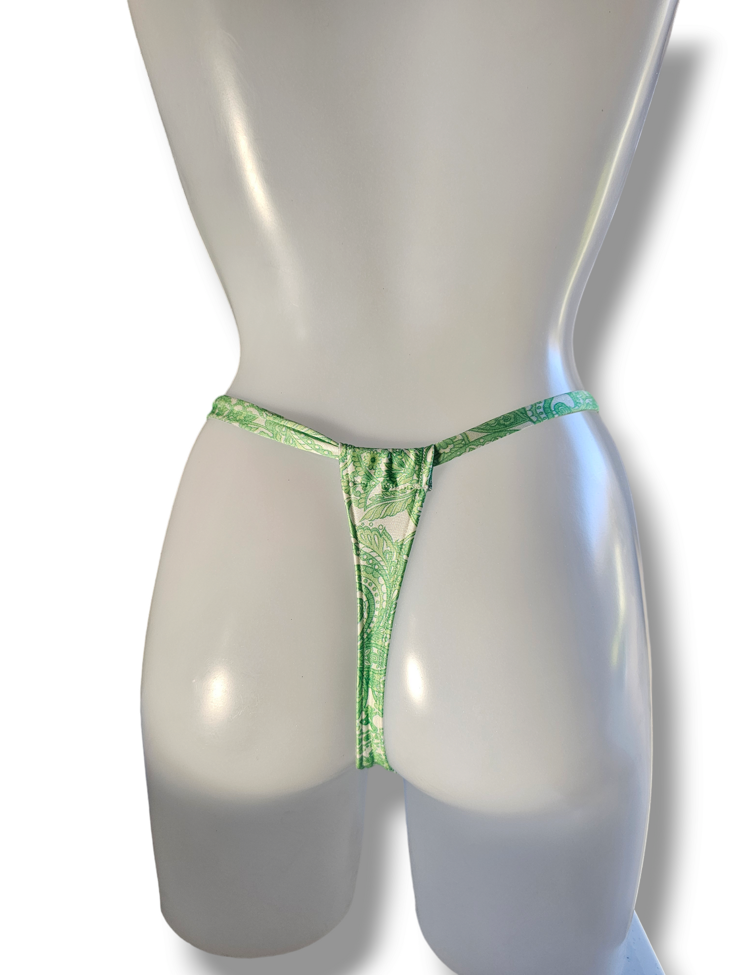 Paisley Print Thong Bikini