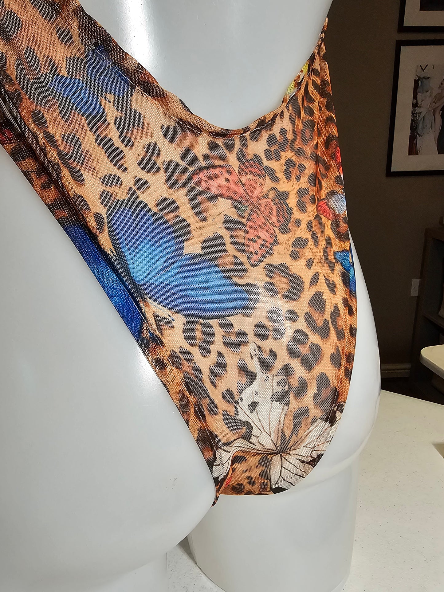 Wild Butterfly Sheer Mesh Bodysuit