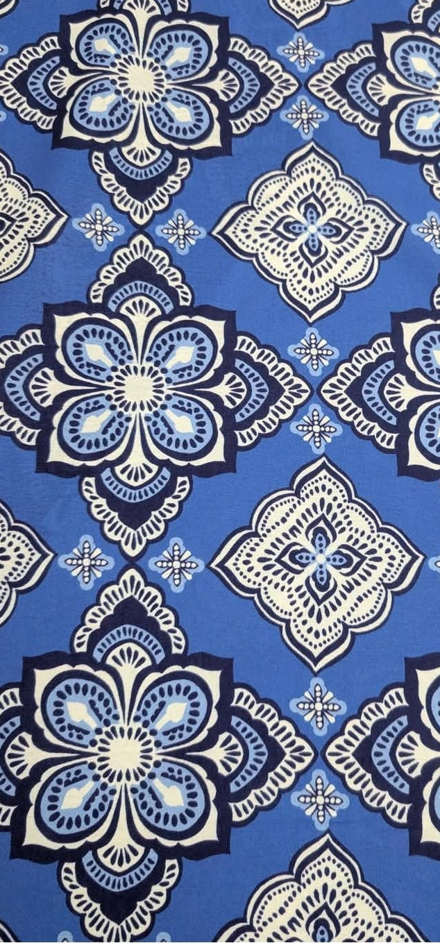 Blue Tile Halterneck Floaty Skater Set