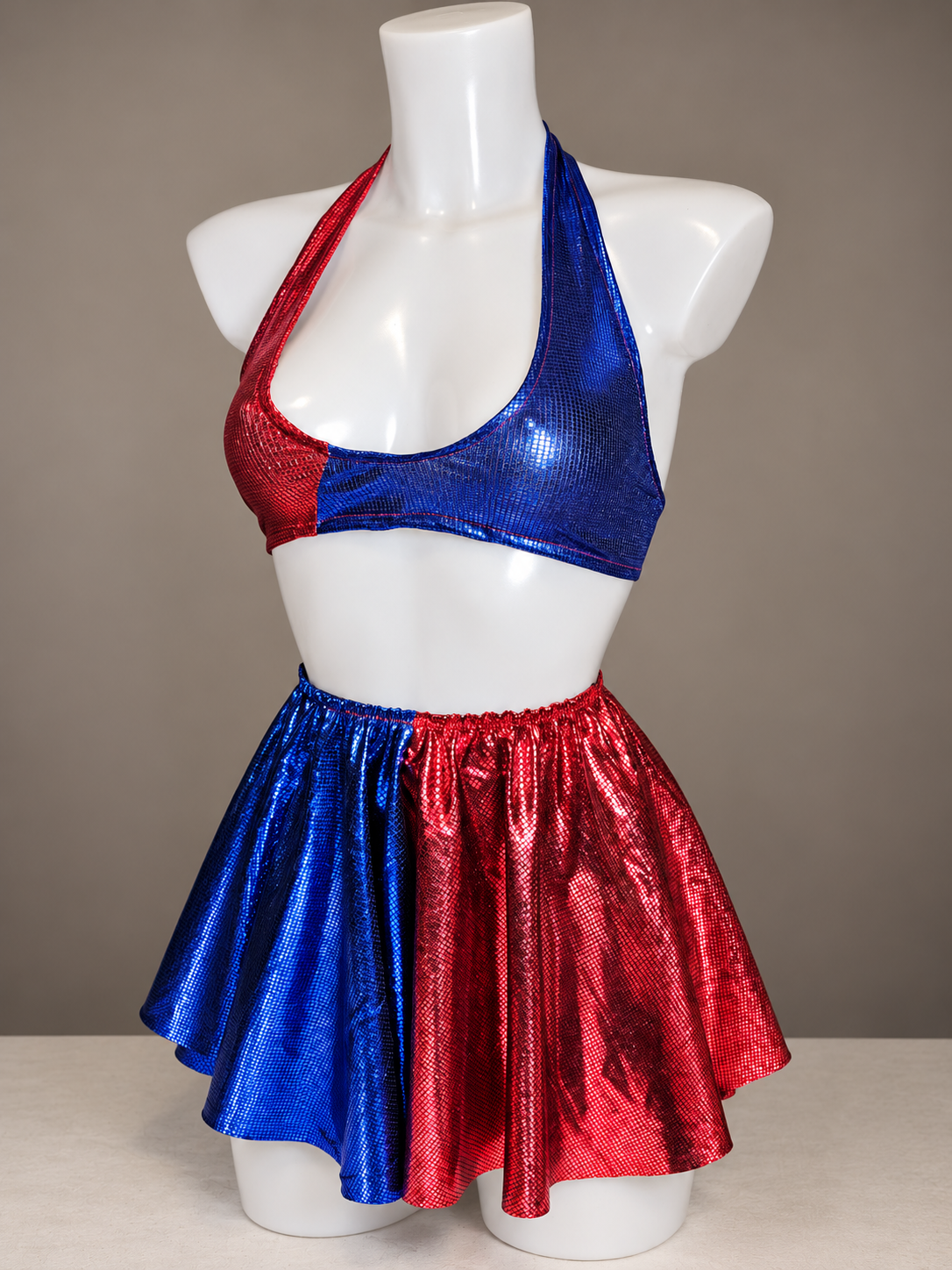 Chaos Queen Metallic Two-Piece Set