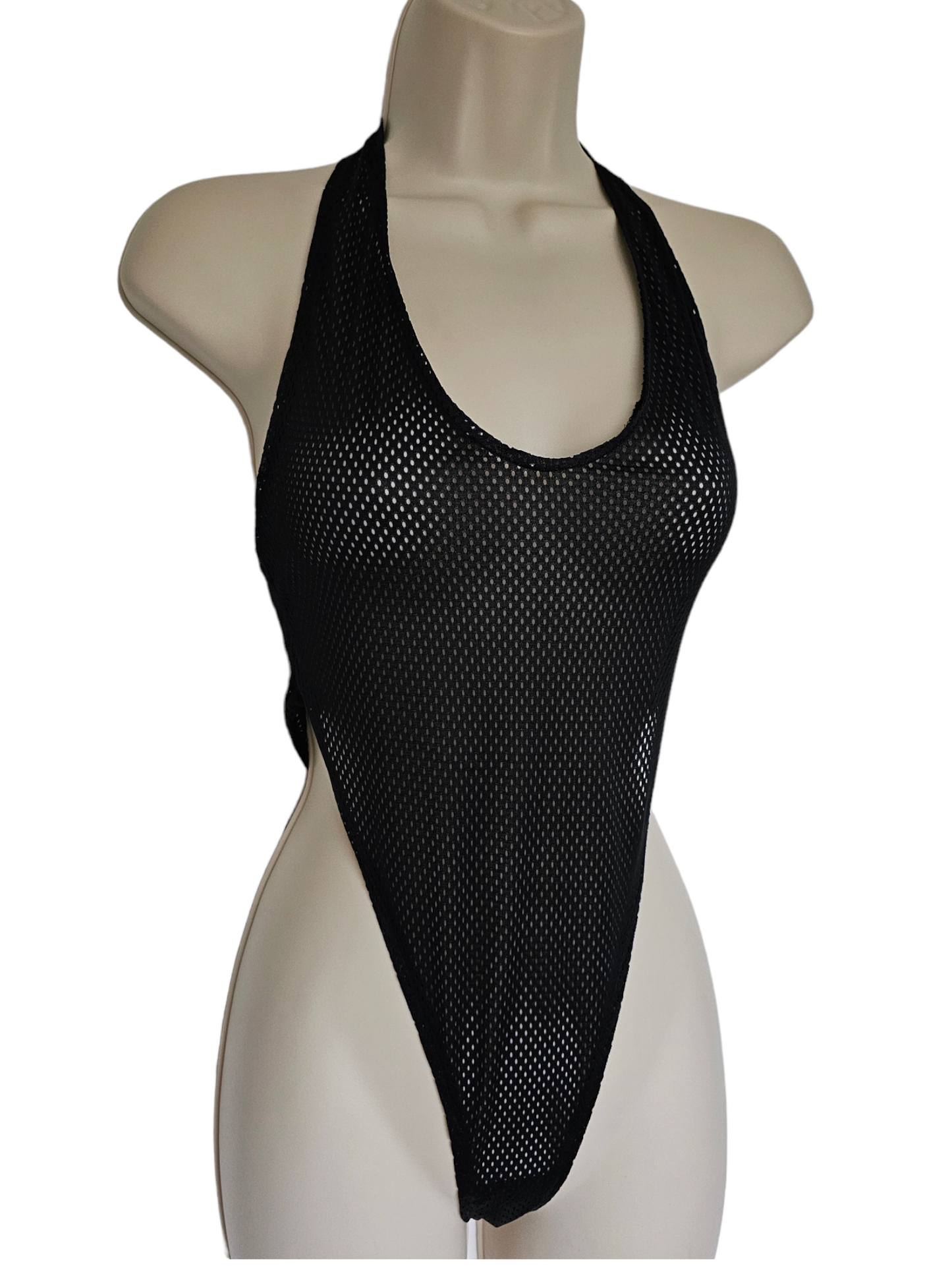 Black Mesh Bodysuit