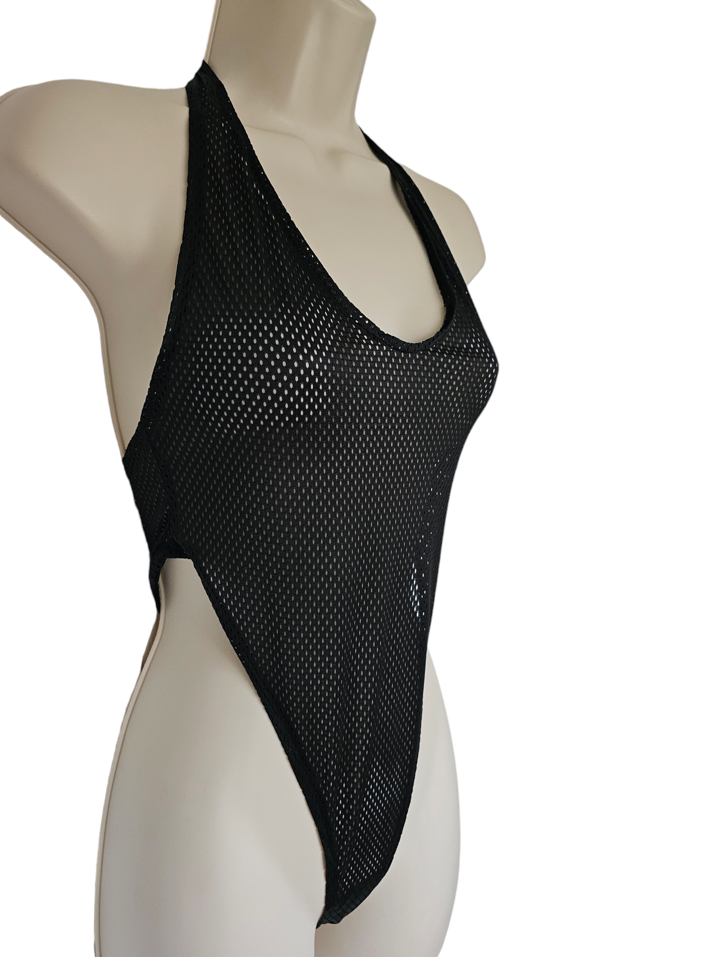 Black Mesh Bodysuit