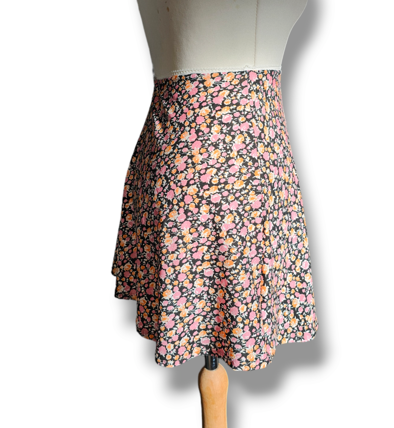 Ditsy Floral Print Skater Skirt