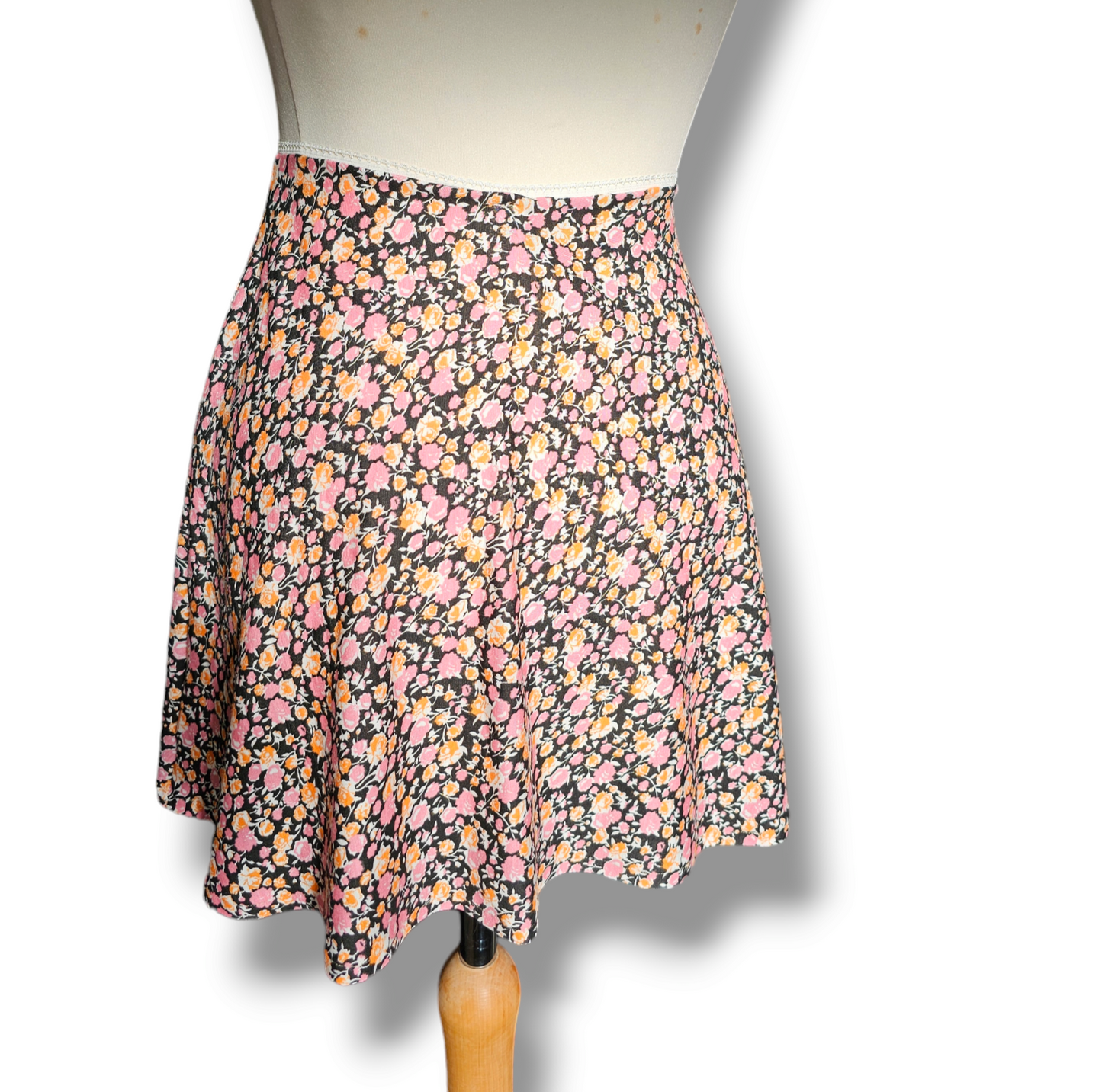 Ditsy Floral Print Skater Skirt