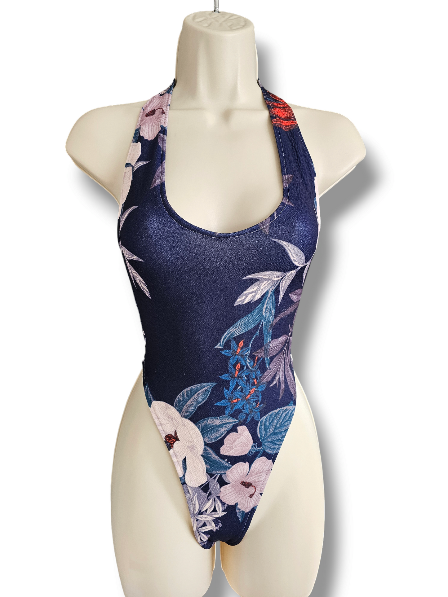 Navy Floral Bodysuit