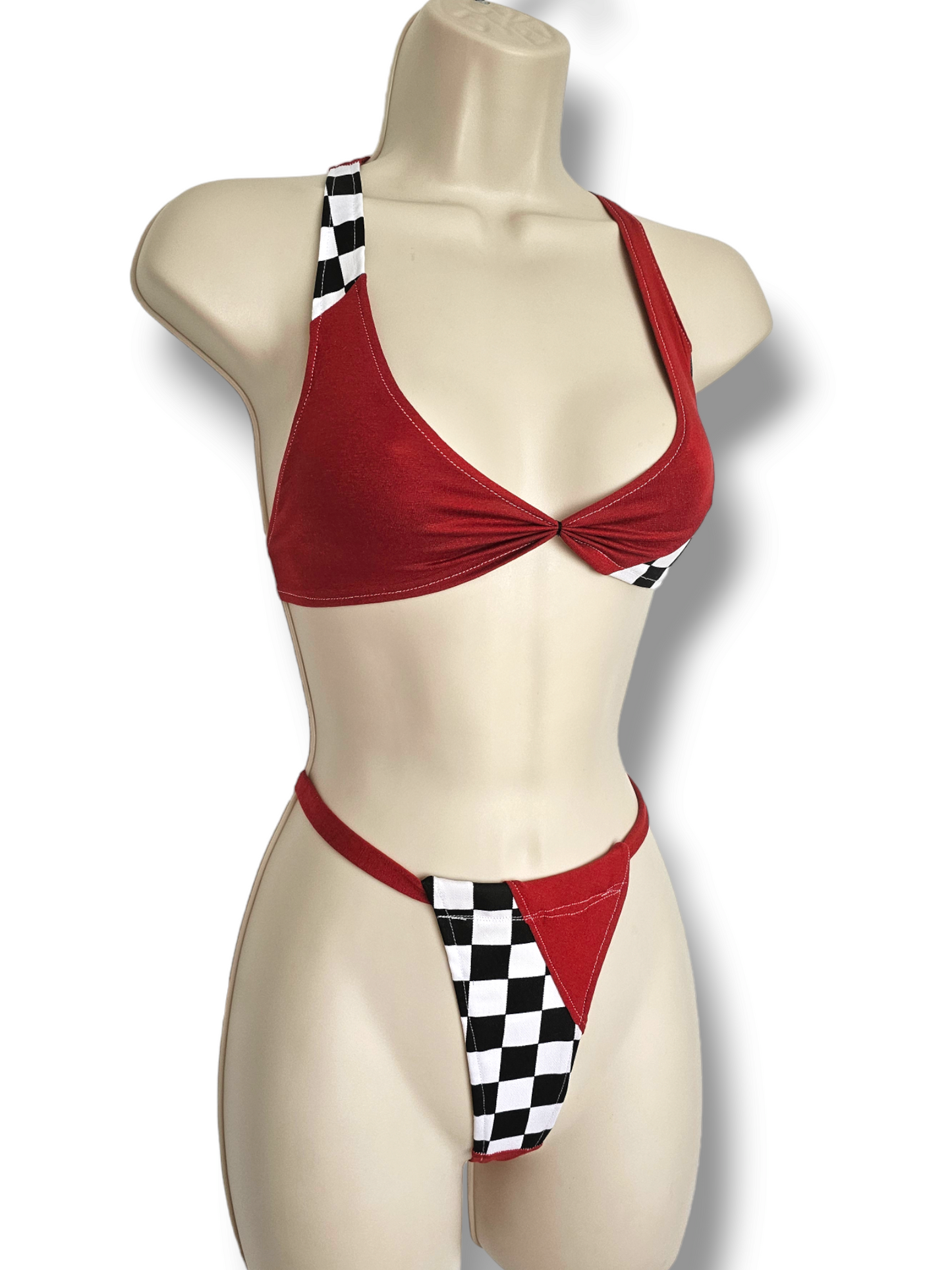 Turbo Grid Girl Set Red