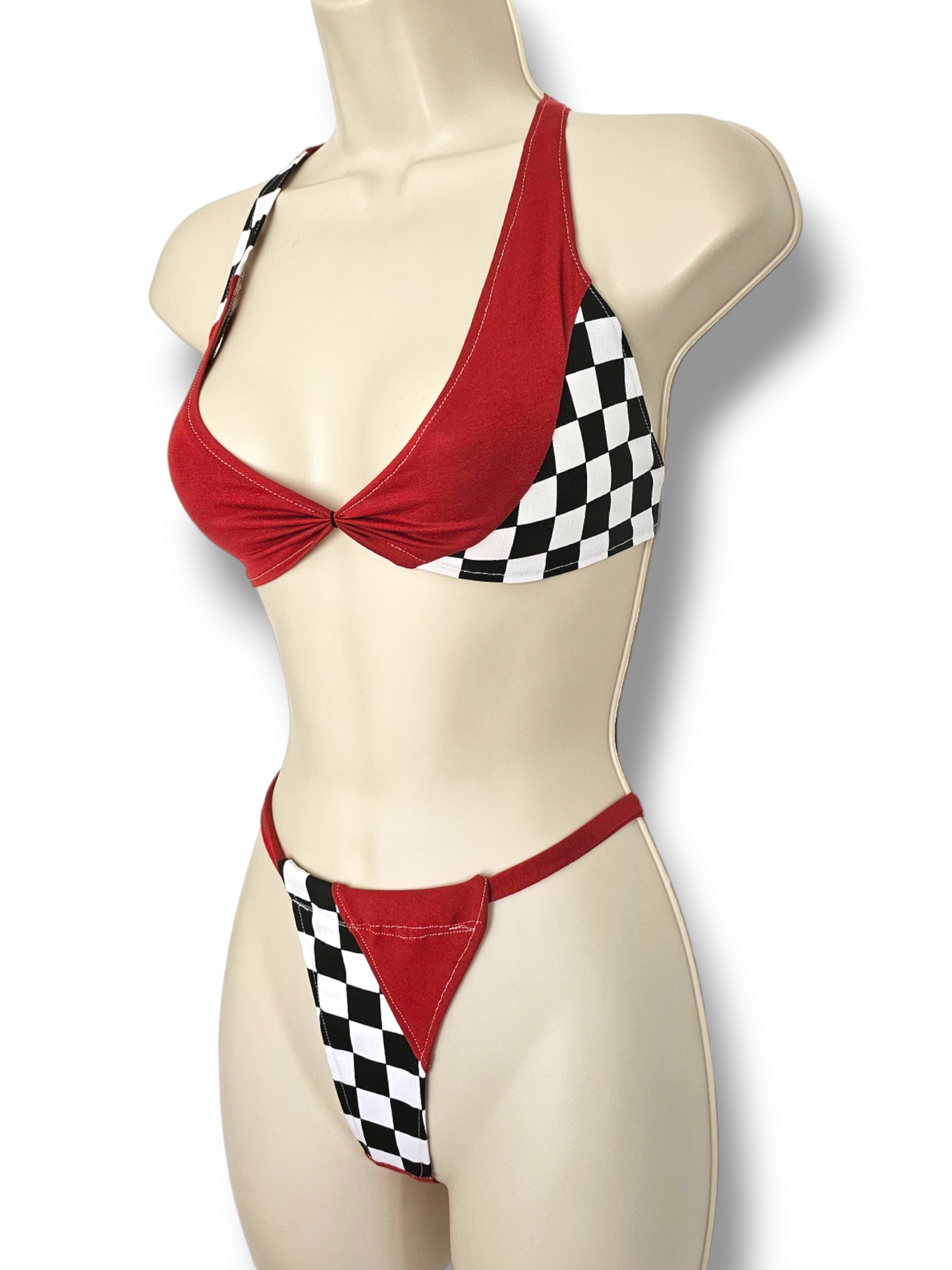 Turbo Grid Girl Set Red