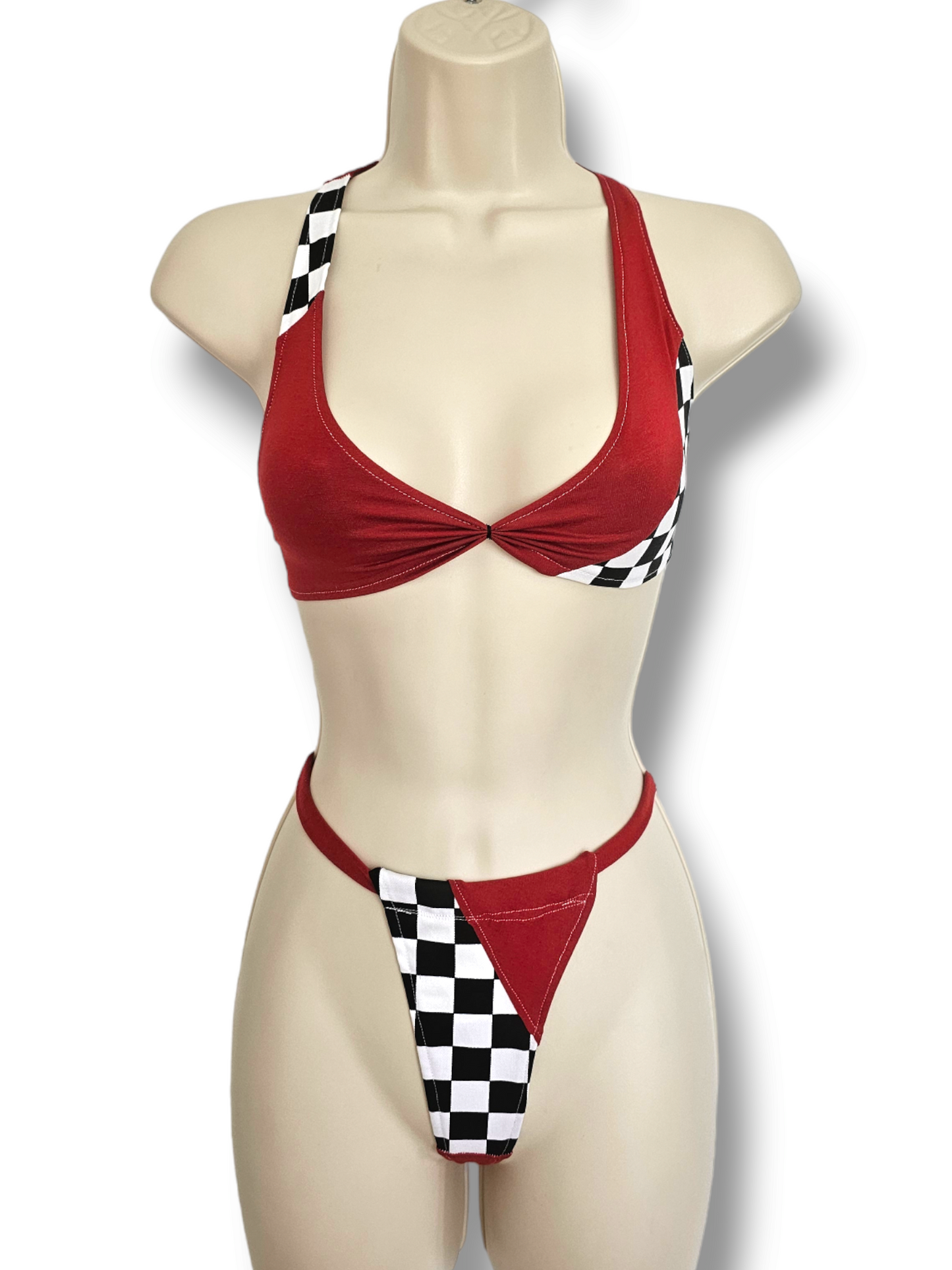 Turbo Grid Girl Set Red