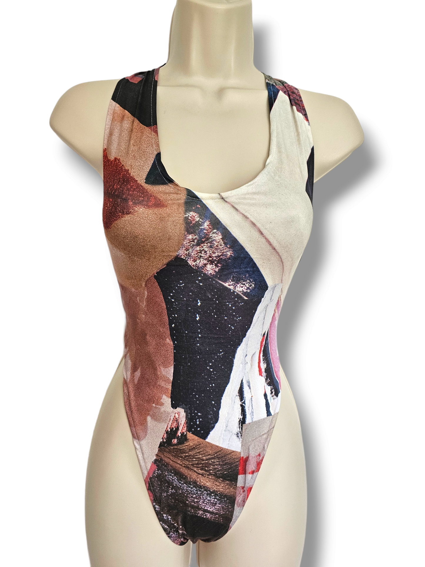 Abstract Print Bodysuit