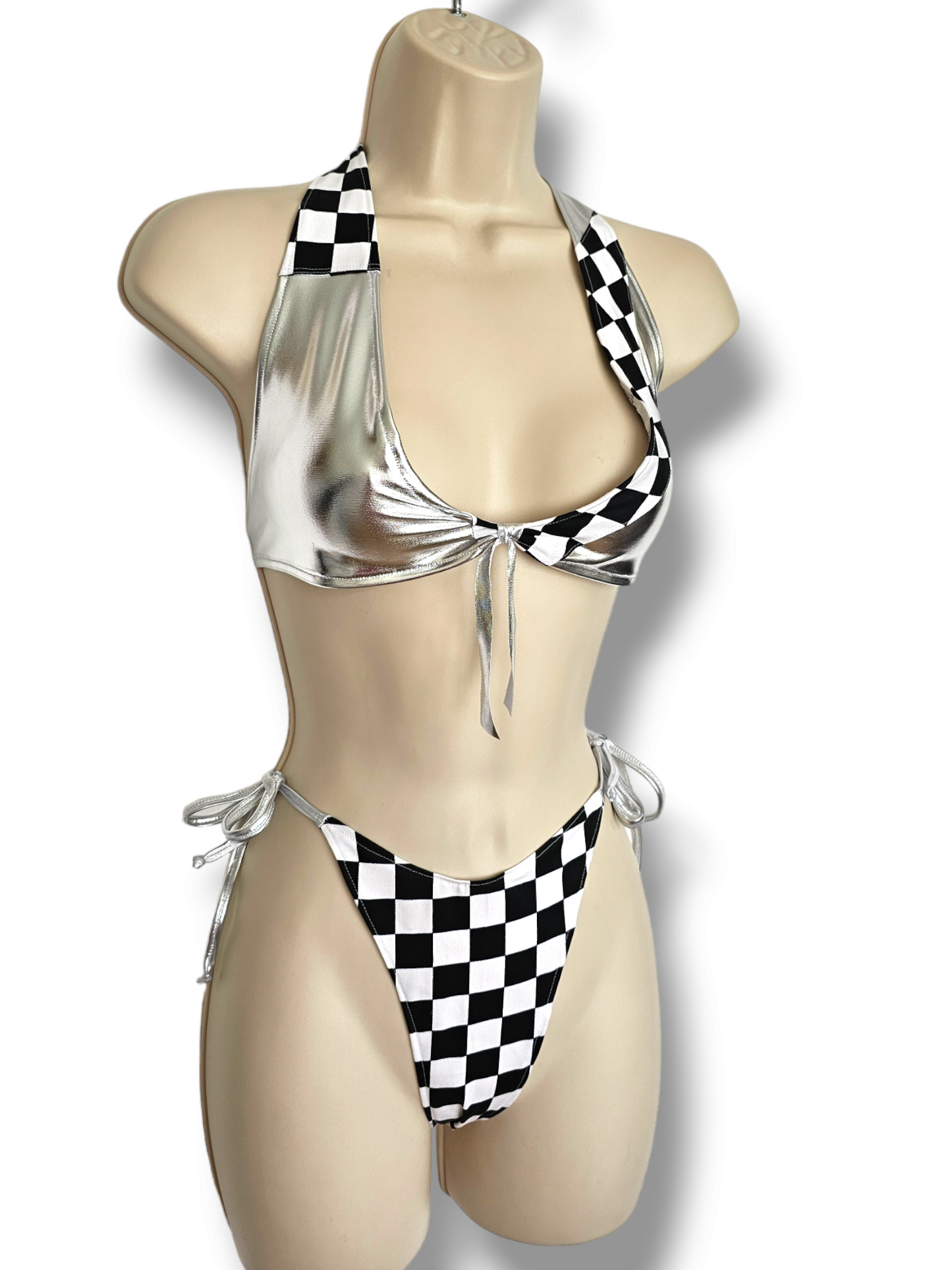 Turbo Grid Girl Set Metallic Silver