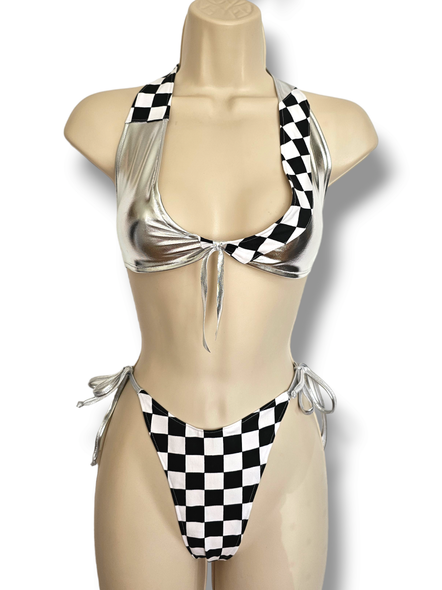 Turbo Grid Girl Set Metallic Silver