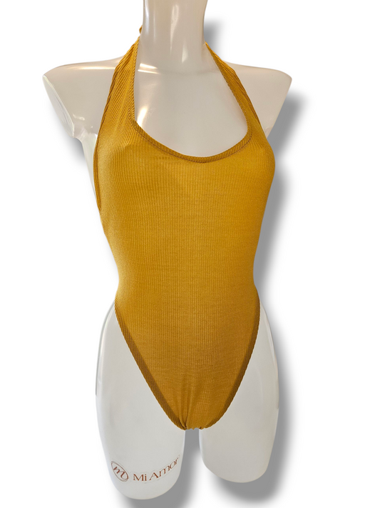 Basic Mustard Bodysuit