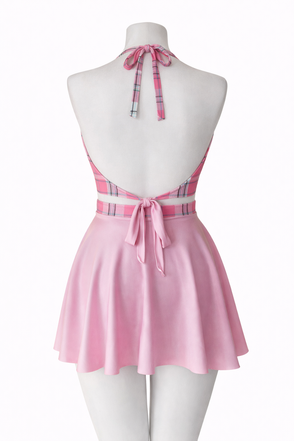 Pink Check Sweetheart Co-Ord