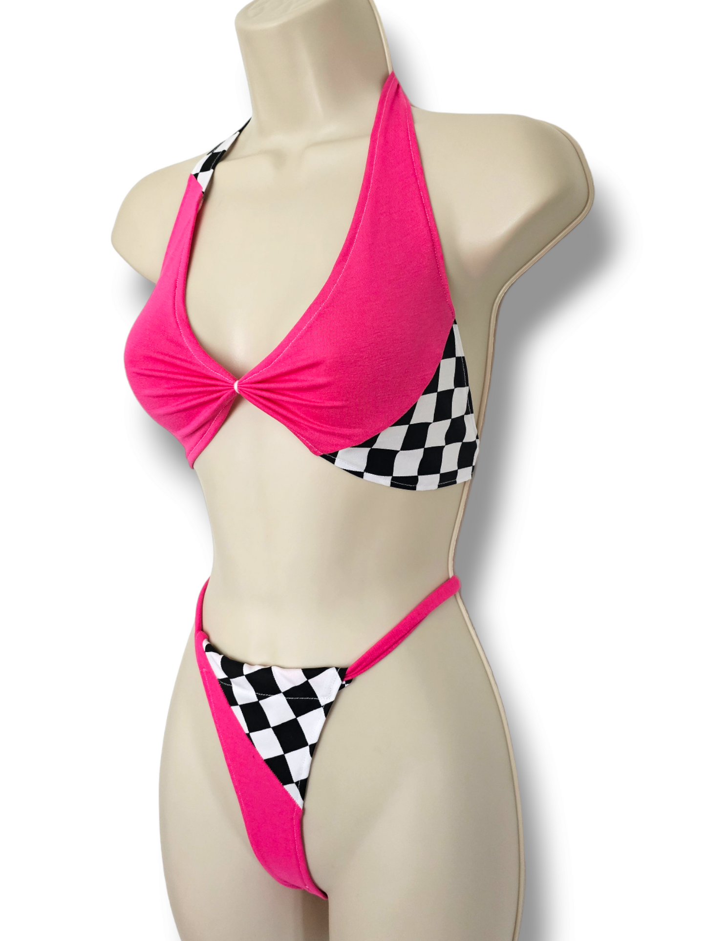 Turbo Grid Girl Set Pink