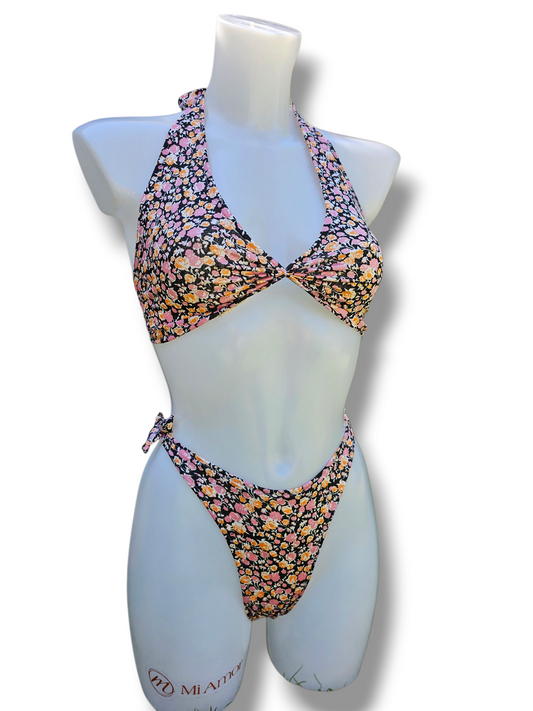 Ditsy Floral Print Thong Bikini