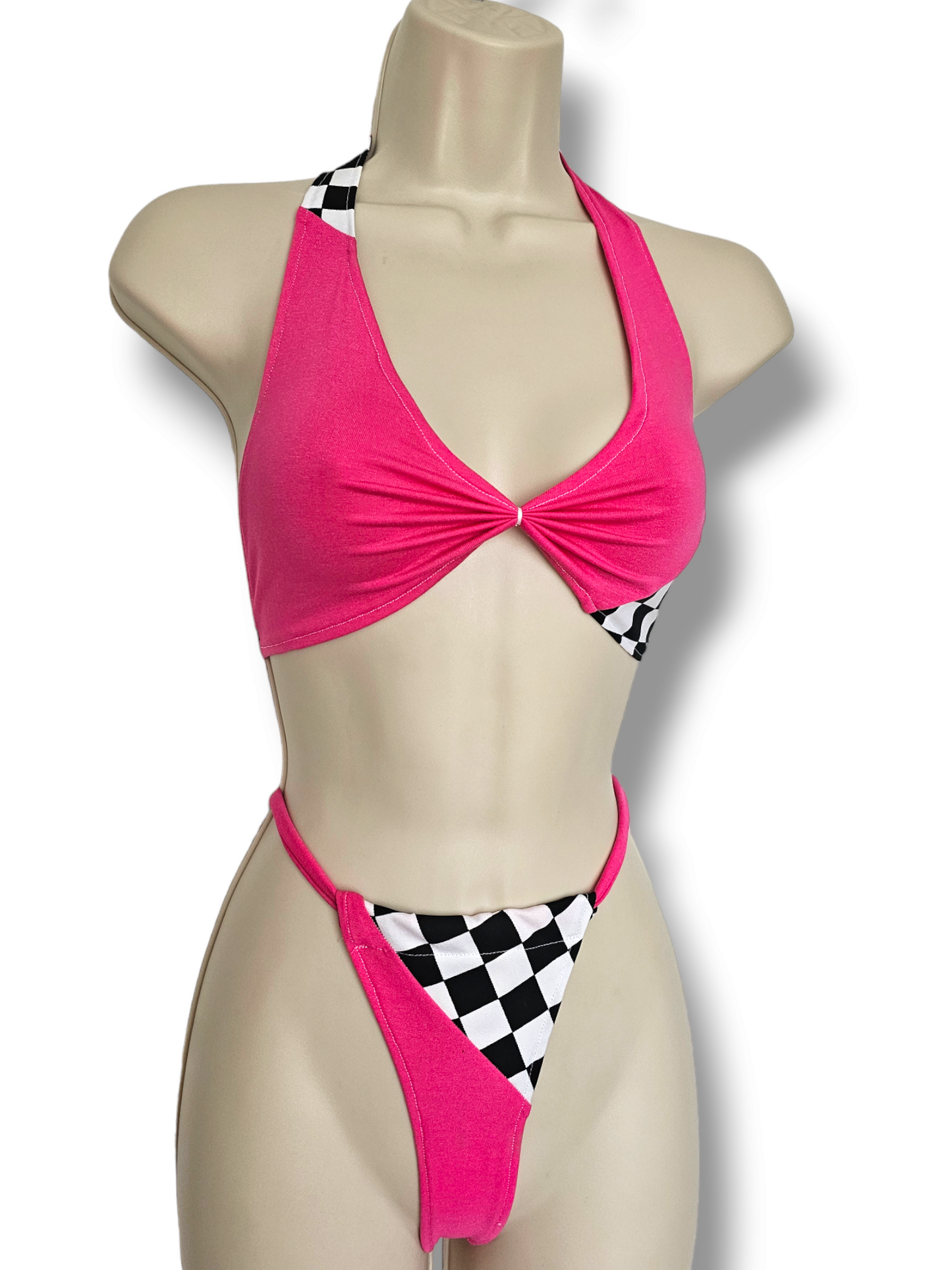 Turbo Grid Girl Set Pink