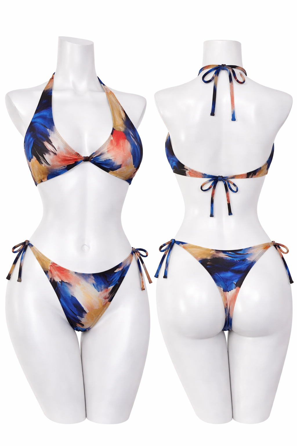 Multicolour Thong Bikini