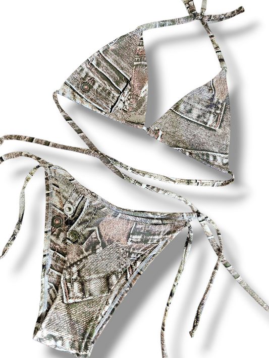 Denim Effect Bikini