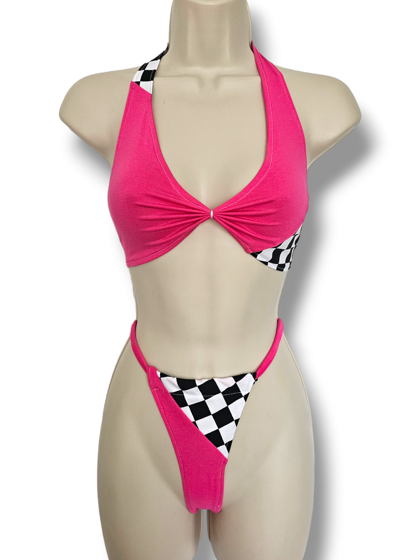 Turbo Grid Girl Set Pink