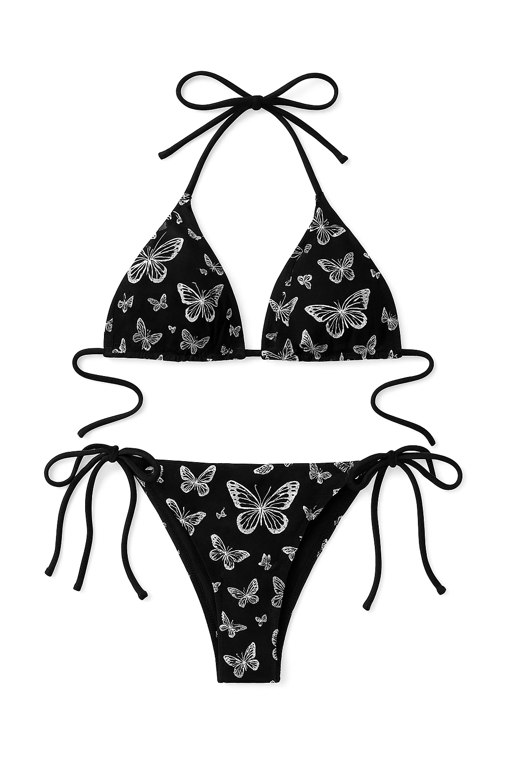 Black Butterfly Lingerie Set