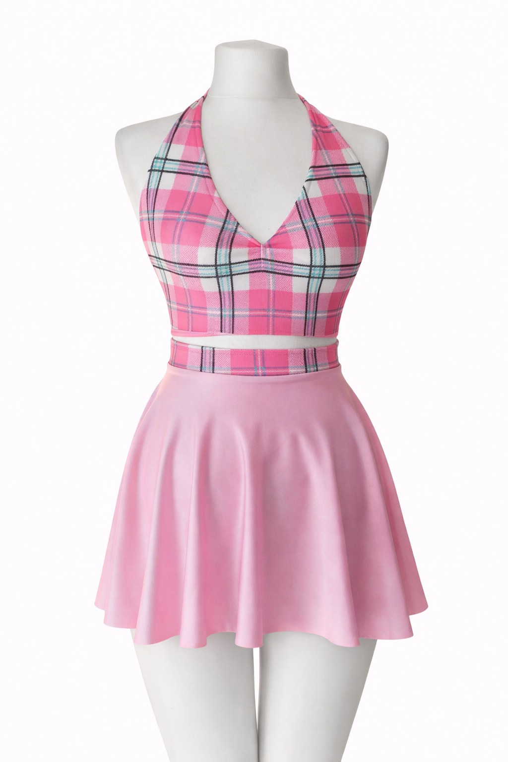 Pink Check Sweetheart Co-Ord