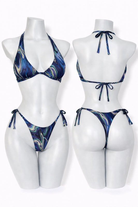 Midnight Swirl Tie Bikini