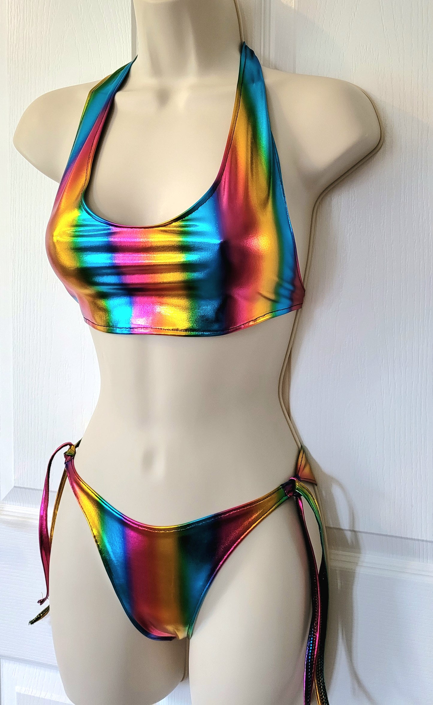 Rainbow Metallic Bikini