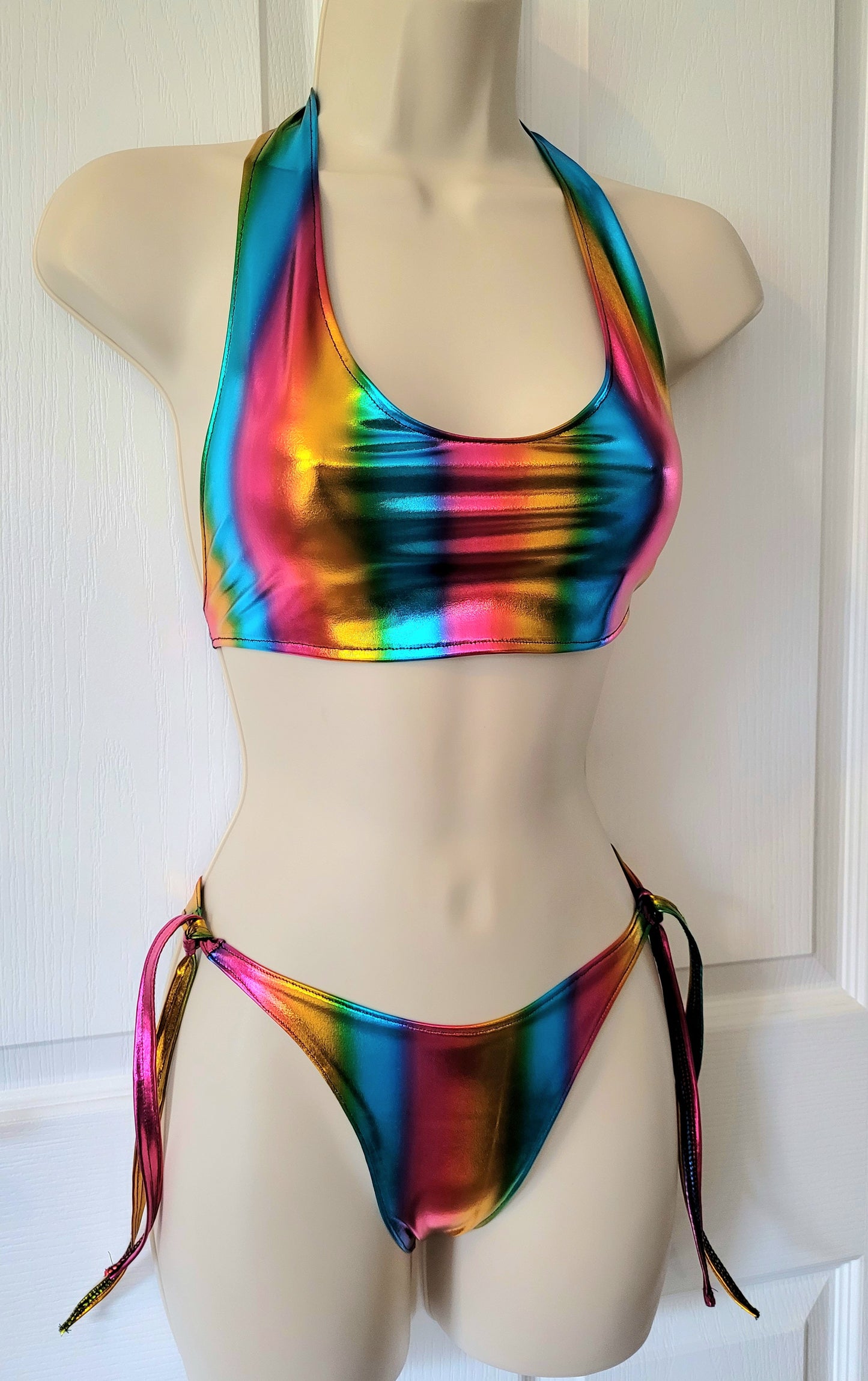 Rainbow Metallic Bikini